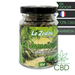 La Jamaïcaine – Le Zédou – Fleur CBD Amnesia – 12 g – Pot