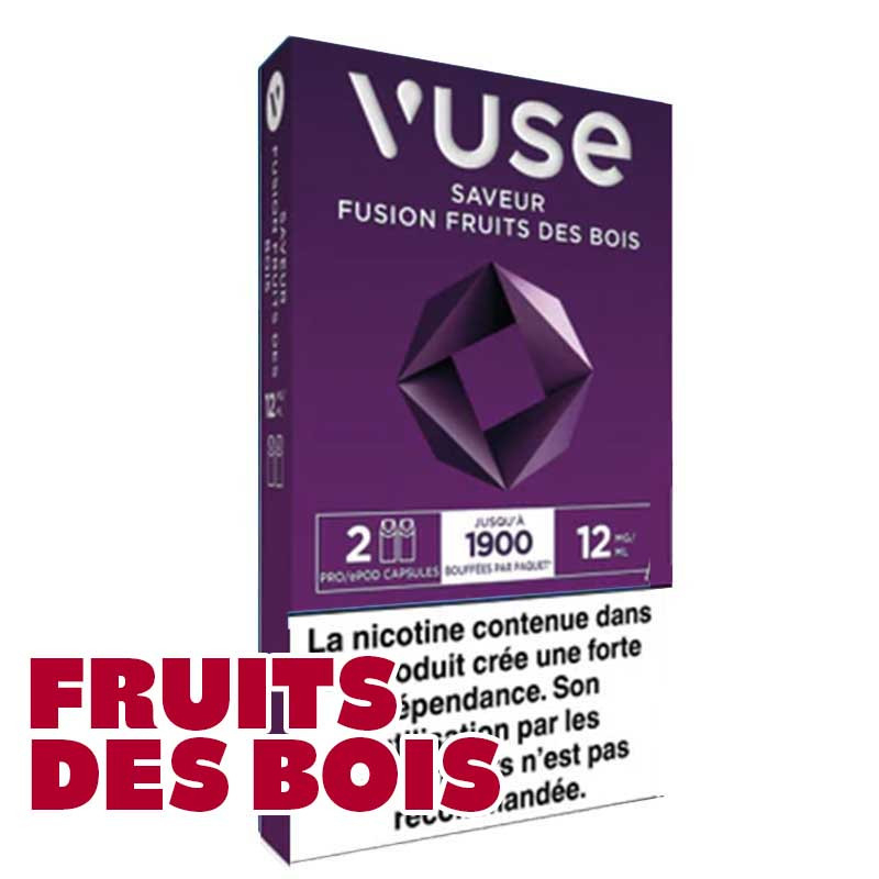 Fusion Fruits des Bois – Vuse - Recharges ePod