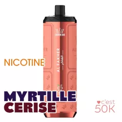 Kit Al Fakher Crown Bar HyperMax Prime 50K Blueberry Cherry
