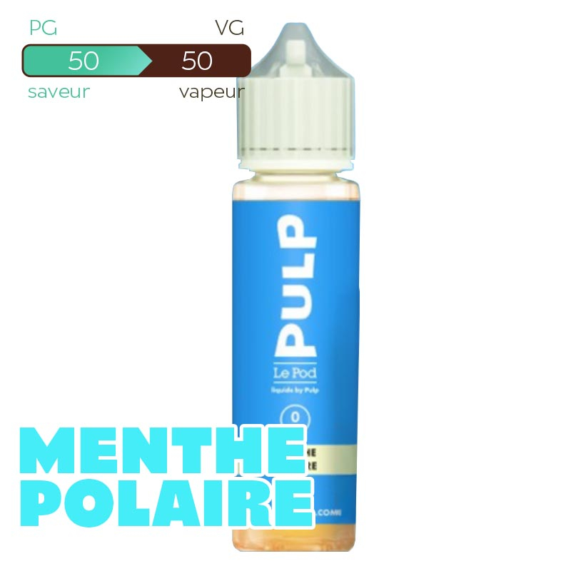 60 ml E-liquide "Le Pod" Menthe Polaire Pulp