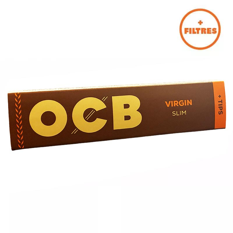Papier OCB Slim Virgin Marron + Filtres carton