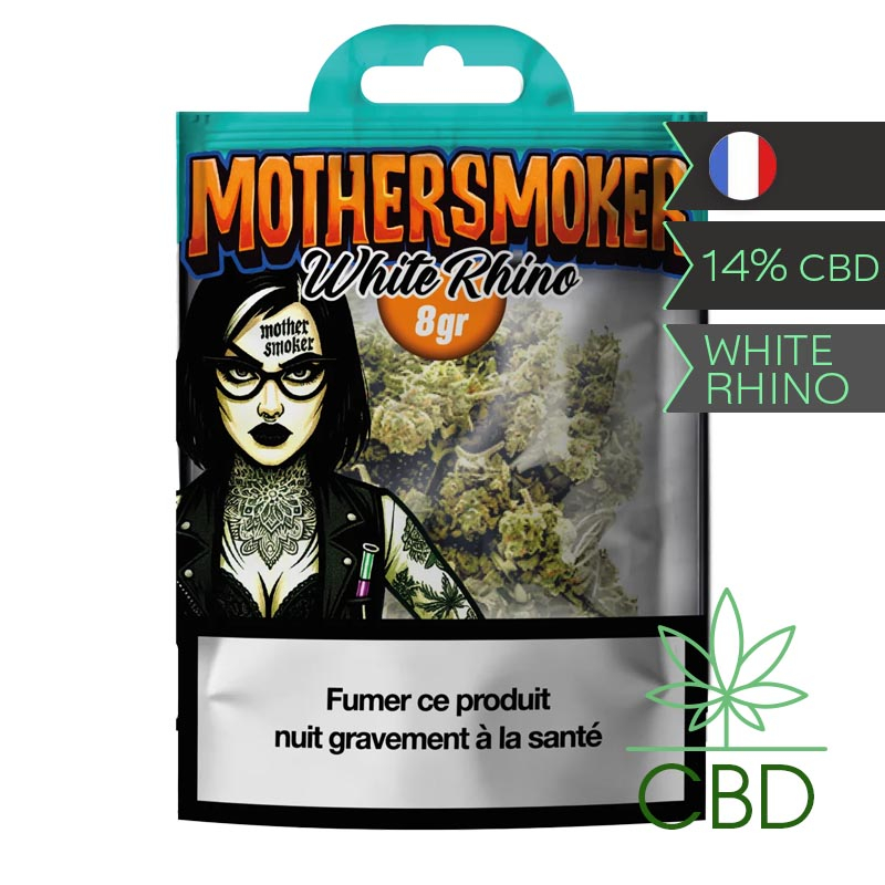 White Rhino Mother Smoker Fleur CBD 8 g - Haschill