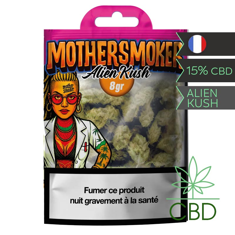Alien Kush Mother Smoker Fleur CBD 8 g - Haschill