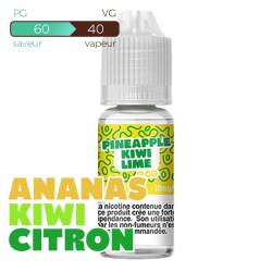 ECG PineApple Kiwi Lime Les Bangerz E-liquide 10 ml