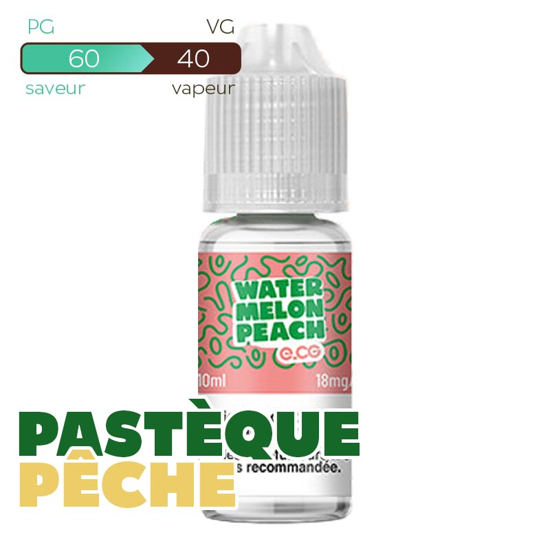 ECG Watermelon Peach Les Bangerz E-liquide 10 ml