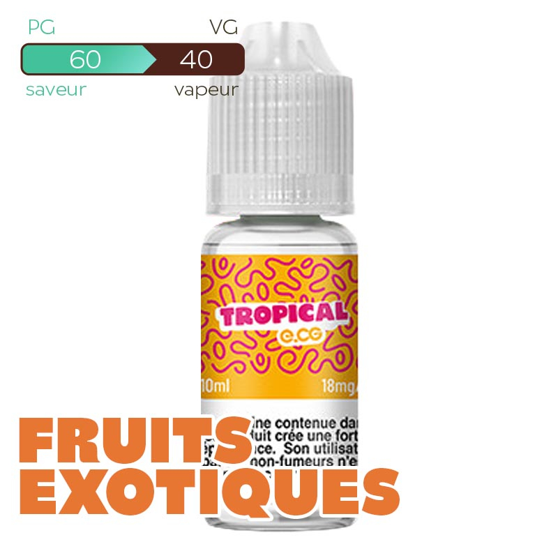 ECG Tropical Les Bangerz E-liquide 10 ml