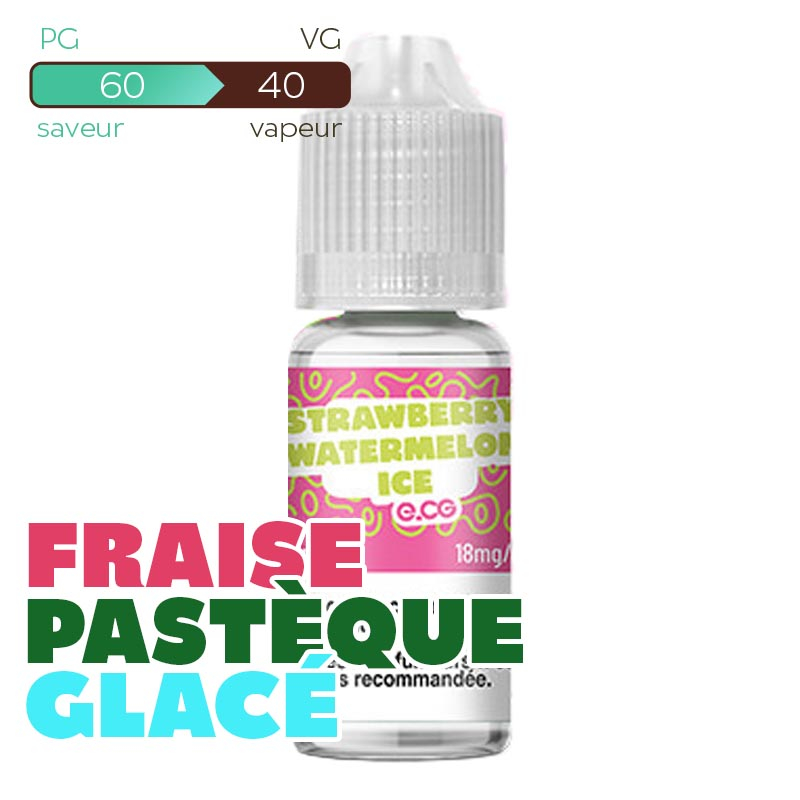 ECG Strawberry Watermelon Ice Les Bangerz E-liquide 10 ml