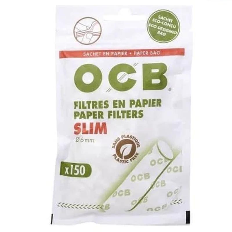 Sachet filtres OCB papier - sachet blanc - Slim x 150