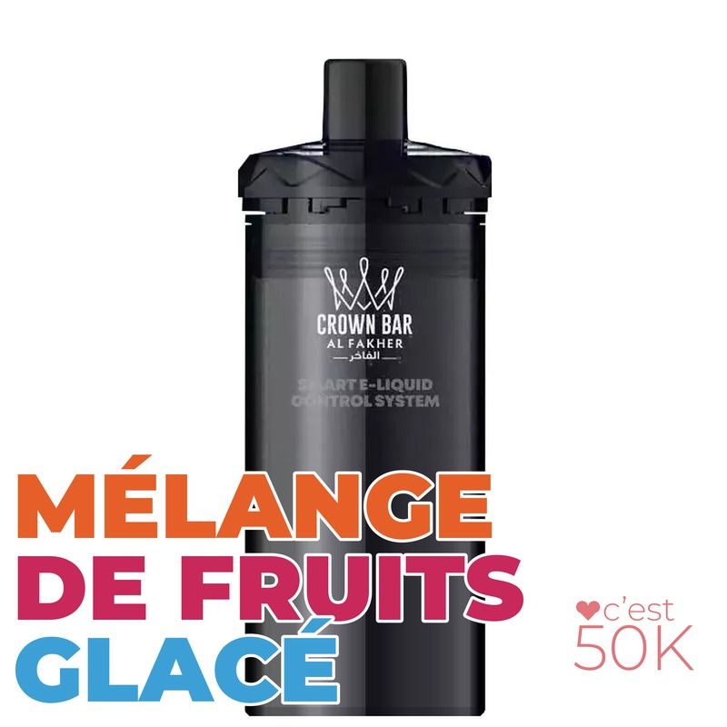 Recharge Al Fakher Crown Bar Hypermax Prime 50K Engleezi – 2 x 10 ml 6 mg/ml