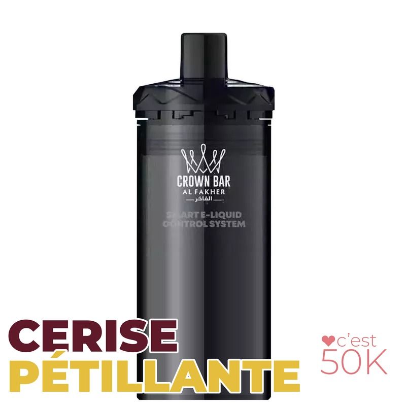 Recharge Al Fakher Crown Bar Hypermax Prime 50K Cherry Fizz – 2 x 10 ml 6 mg/ml