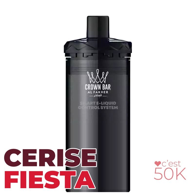 Recharge Al Fakher Crown Bar Hypermax Prime 50K Cherry Fiesta – 2 x 10 ml 6 mg/ml