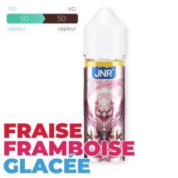 E-liquide JNR Strawberry Raspberry Ice 50 ml Sans Nicotine – Flacon 70 ml à Booster