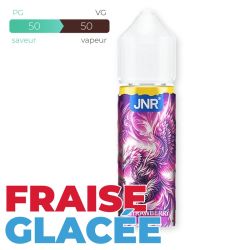 E-liquide JNR Strawberry Ice 50 ml Sans Nicotine – Flacon 70 ml à Booster
