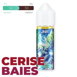 E-liquide JNR Cherry Berry 50 ml Sans Nicotine – Flacon 70 ml à Booster