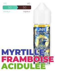 E-liquide JNR Blueberry Sour Raspberry 50 ml Sans Nicotine – Flacon 70 ml à Booster