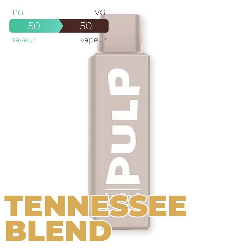 Recharge Tennessee Pod Flip by Pulp – Cartouche 2 ml Tabac Blond, 0 à 20 mg