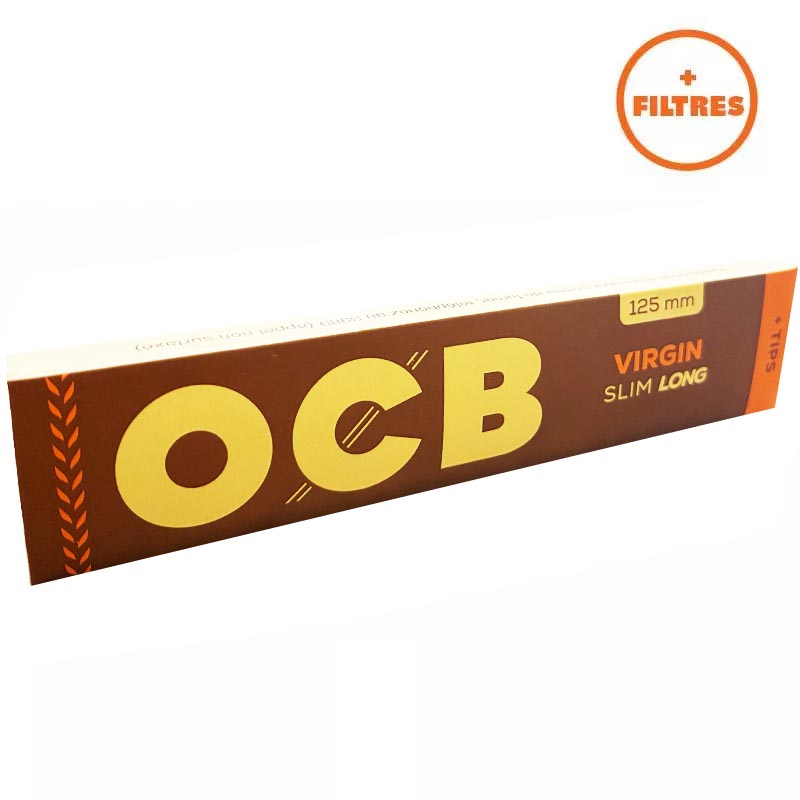 Papier OCB Slim EXTRA LONG Virgin Marron + Filtres carton