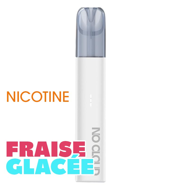 Kit RELX No Cloud Strawberry Ice nicotine 15 mg - Pod sans vapeur