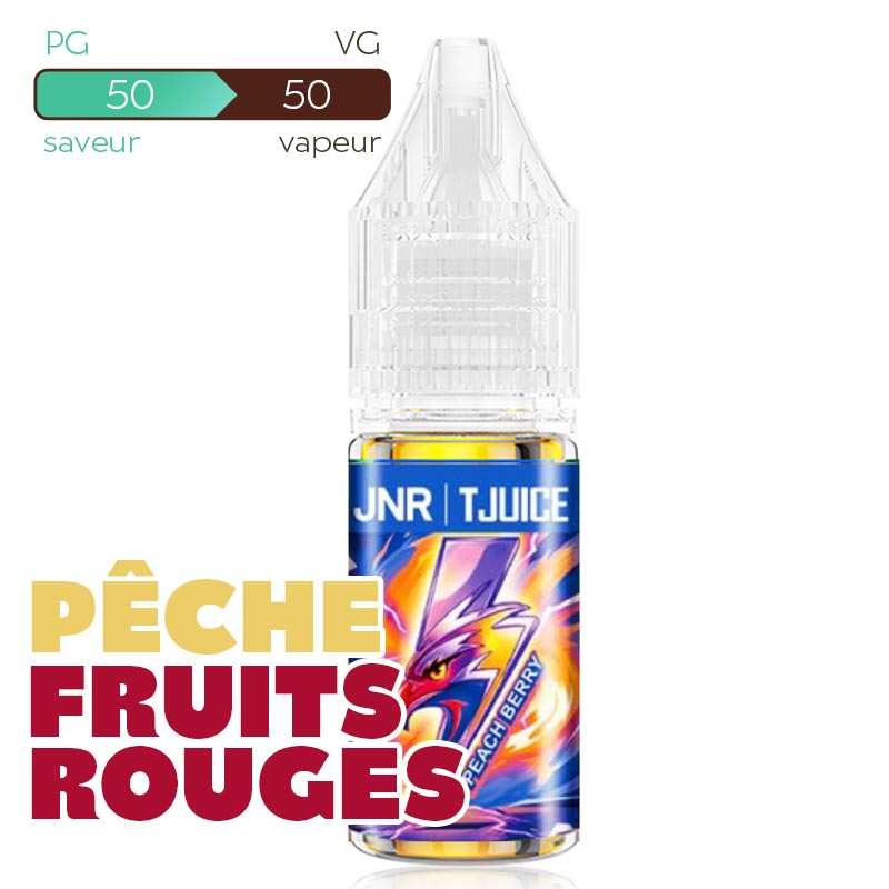 Peach Berry JNR x T-Juice 10 ml – Pêche Fruits Rouges 20 mg