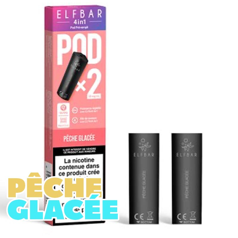 Pêche glacée Pod pour 4 in 1 Elfbar x2