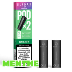 Menthe verte Pod pour 4 in 1 Elfbar x2