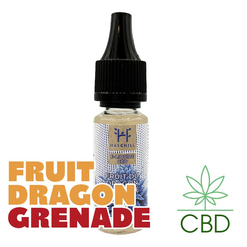 E-liquide CBD Fruit du Dragon Grenade 10 ml 250 mg Haschill