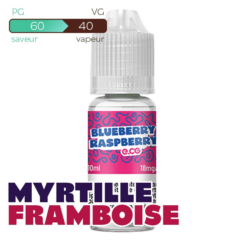 ECG Blueberry Raspberry Les Bangerz E-liquide 10 ml