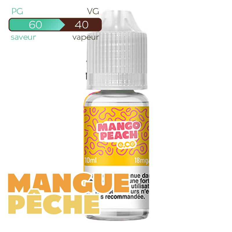 ECG Mango Peach Les Bangerz E-liquide 10 ml