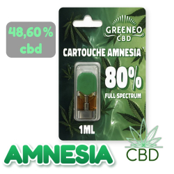 Cartouche CBD Amnesia 80 % Full Spectrum 1 ml pour Pen Stick – Greeneo