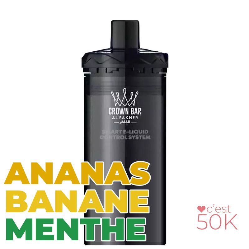 Recharge Al Fakher Crown Bar Hypermax Prime 50K Amor – 2 x 10 ml 6 mg/ml