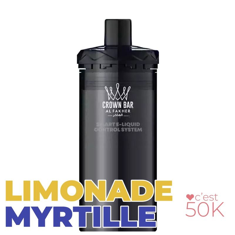 Recharge Al Fakher Crown Bar Hypermax Prime 50K Blueberry Lemonade – 2 x 10 ml 6 mg/ml