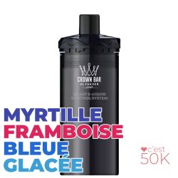 Recharge Al Fakher Crown Bar Hypermax Prime 50K Ice Blue – 2 x 10 ml 6 mg/ml