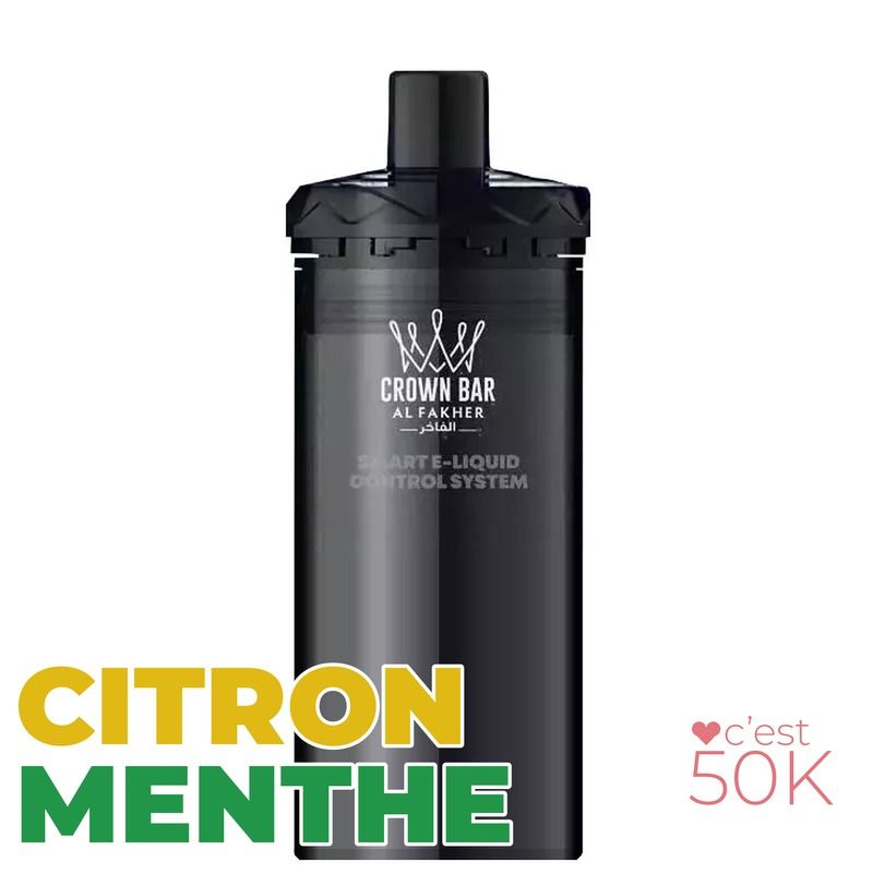 Recharge Al Fakher Crown Bar Hypermax Prime 50K Lemon Mint – 2 x 10 ml 6 mg/ml