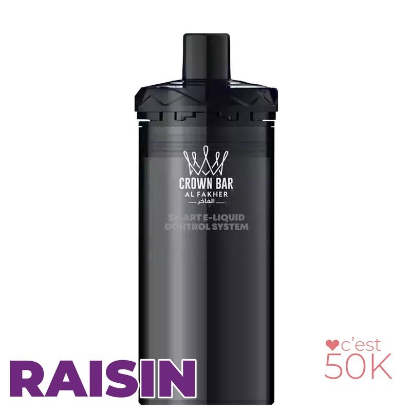 Recharge Al Fakher Crown Bar Hypermax Prime 50K Grape – 2 x 10 ml 6 mg/ml
