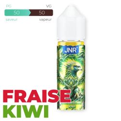 E-liquide JNR Strawberry Kiwi 50 ml Sans Nicotine – Flacon 70 ml à Booster