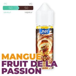 E-liquide JNR Mango Passion Fruit 50 ml Sans Nicotine – Flacon 70 ml à Booster