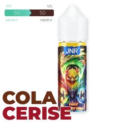 E-liquide JNR Fizzy Cherry Cola 50 ml Sans Nicotine – Flacon 70 ml à Booster