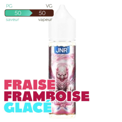 E-liquide JNR Strawberry Raspberry Ice 50 ml Sans Nicotine – Flacon 70 ml à Booster