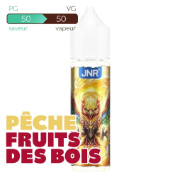 E-liquide JNR Peach Berry 50 ml Sans Nicotine – Flacon 70 ml à Booster
