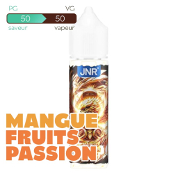 E-liquide JNR Mango Passion Fruit 50 ml Sans Nicotine – Flacon 70 ml à Booster