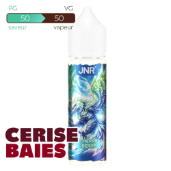 E-liquide JNR Cherry Berry 50 ml Sans Nicotine – Flacon 70 ml à Booster
