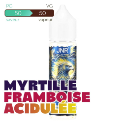 E-liquide JNR Blueberry Sour Raspberry 50 ml Sans Nicotine – Flacon 70 ml à Booster
