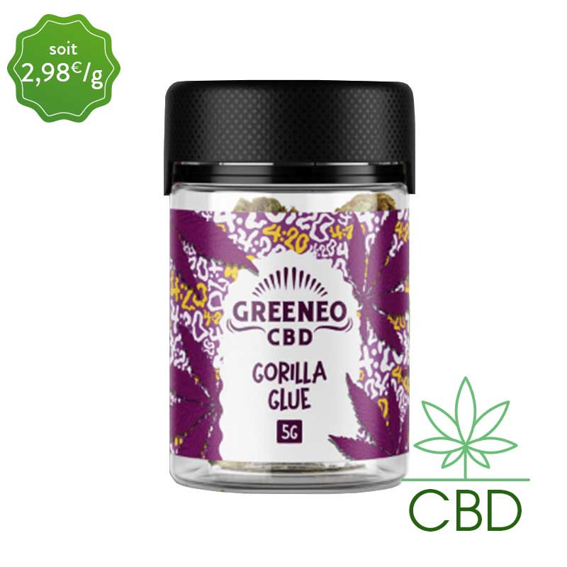 Gorilla Glue CBD Fleurs 5g Greeneo