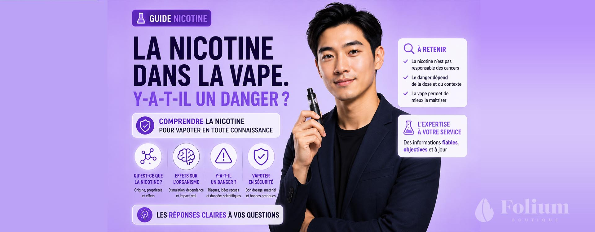 Nicotine avec la vape