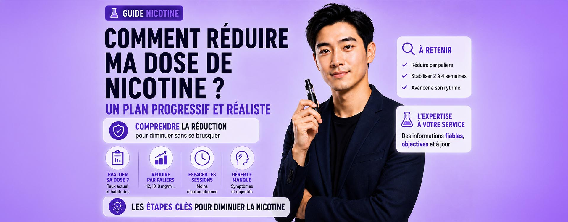 Comment réduire ma dose de nicotine ?
