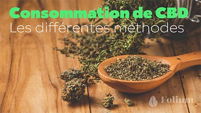 Méthodes de consommation du CBD